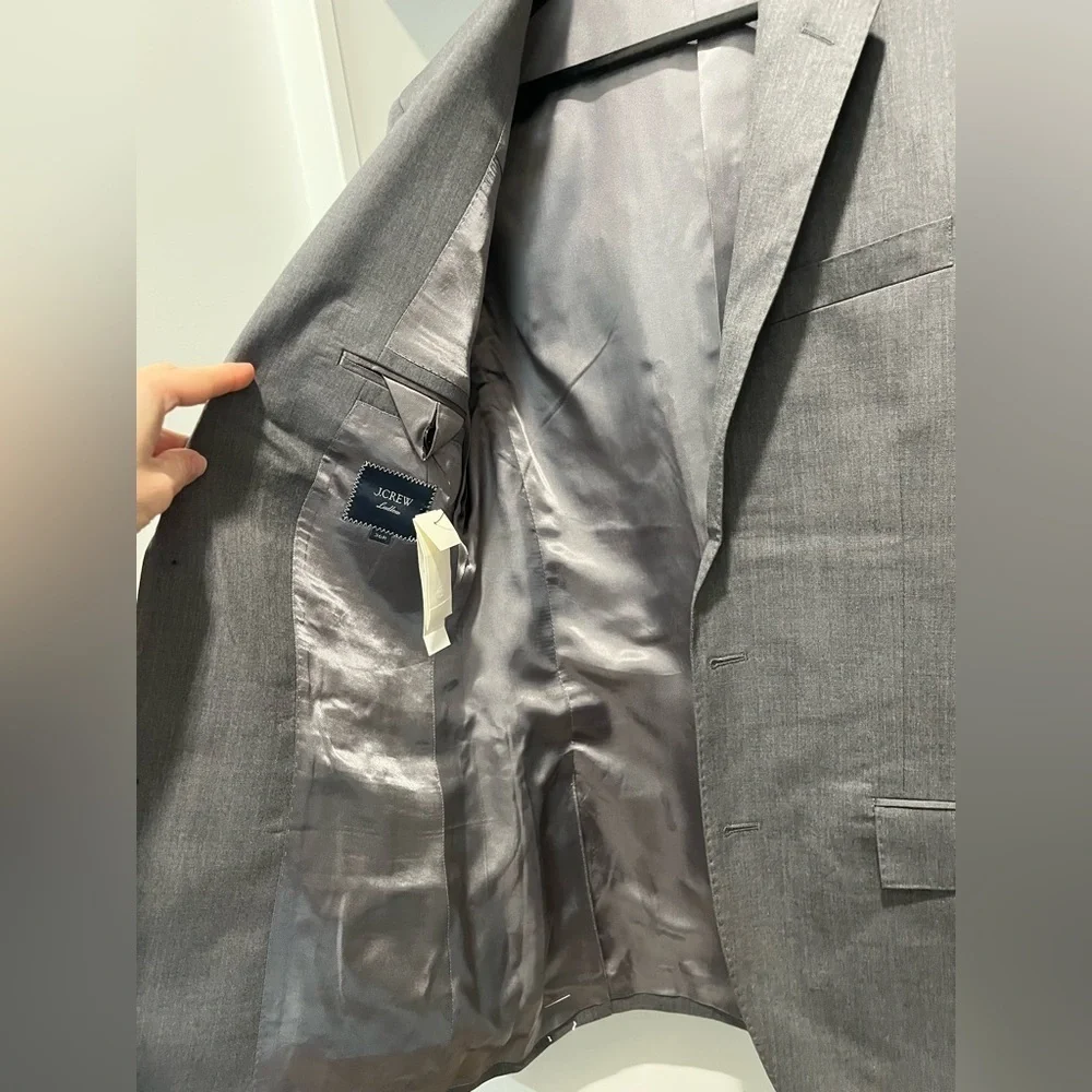 J. Crew Ludlow Slim-fit Suit Jacket Double Vent Loro Piana Wool Charcoal 36R NEW